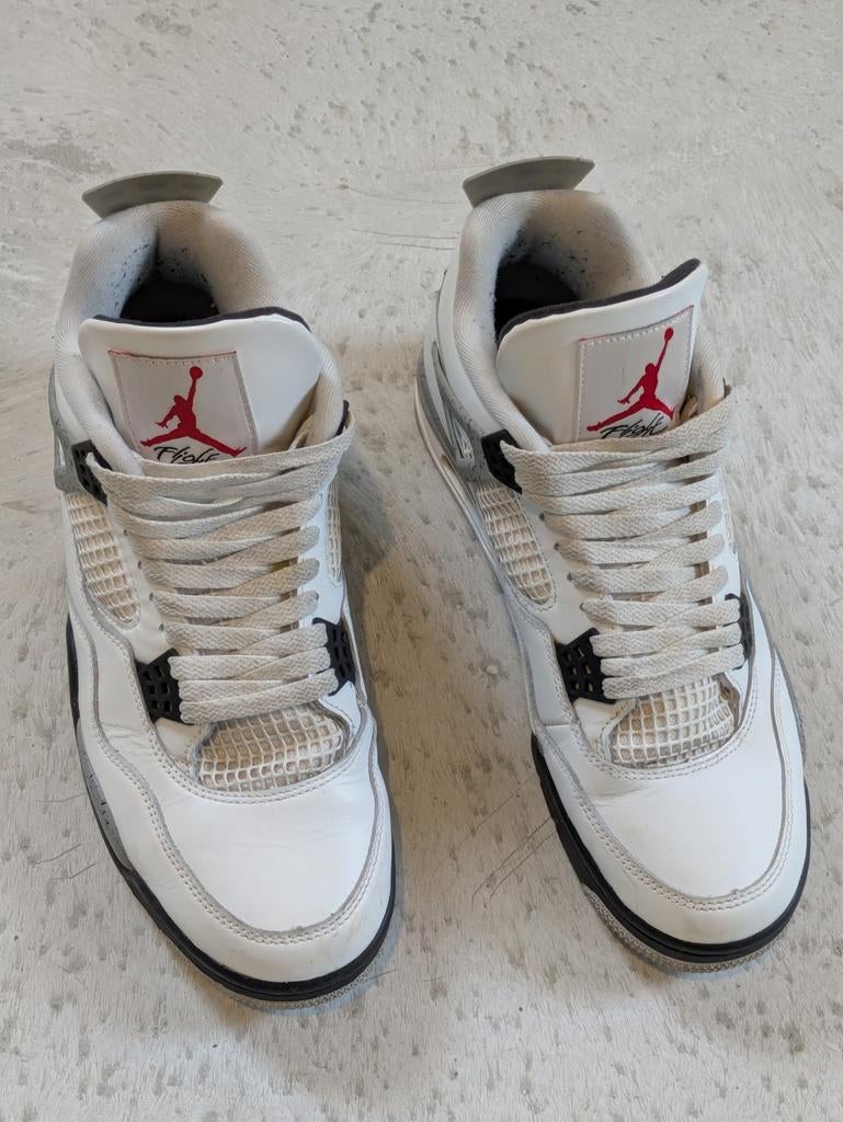 Jordan 4 White Cement  (maat 45), Kleding | Heren, Schoenen, Wit, Nike, Ophalen of Verzenden, Sneakers of Gympen