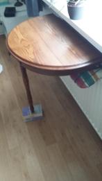 Muurtafel Antiek, Huis en Inrichting, Tafels | Sidetables, Gebruikt, 50 tot 100 cm, Eikenhout, Ophalen of Verzenden