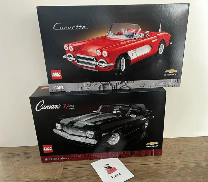 Lego Icons 10304 Chevrolet Camero Z28 & Corvette 10321, Kinderen en Baby's, Speelgoed | Duplo en Lego, Nieuw, Lego, Complete set