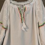 Ibiza boho blouse tuniek wit one size, Ophalen of Verzenden, Wit, Zo goed als nieuw