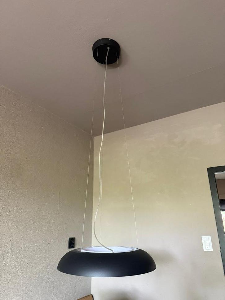 Philips Hue Amaze Hanglamp zwart, Huis en Inrichting, Lampen | Hanglampen, Zo goed als nieuw, 50 tot 75 cm, Kunststof, Metaal