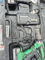 Hitachi accu schroef boor machine met lamp ,oplader', Doe-het-zelf en Verbouw, Ophalen of Verzenden, Gebruikt, Boor- en Schroefmachine