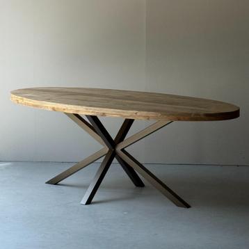 Mango tafel ovaal organisch deens ovaal rond **NIEUW** beschikbaar voor biedingen