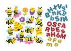 Foam stickers | 120 bijen honingraat etc | 850 Foam letters, Ophalen of Verzenden, Nieuw, Materiaal