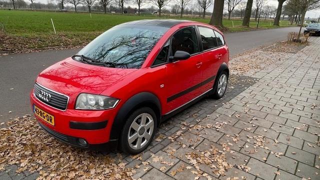 Audi A2 1.4 Colourstorm 55KW 2005 Rood, Auto's, Audi, Particulier, A2, ABS, Airbags, Centrale vergrendeling, Cruise Control, Lichtmetalen velgen