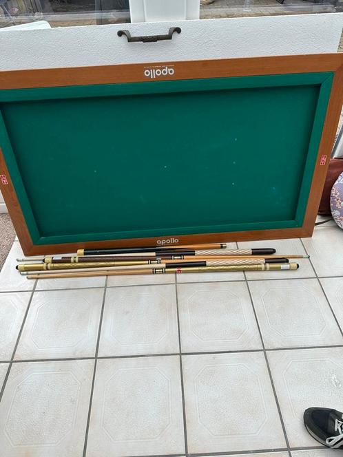 Klassiek tafel biljart op lei plaat met alle exstras, Sport en Fitness, Biljarten en Poolen, Zo goed als nieuw, Biljarttafel, Ophalen of Verzenden