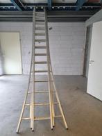 ladder 3 delig 14 treden, Doe-het-zelf en Verbouw, Ladders en Trappen, Ophalen, Gebruikt, Ladder, Opvouwbaar of Inschuifbaar