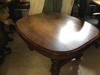 Mooie oude salontafel 115x95 in goede staat, Antiek en Kunst, Ophalen of Verzenden