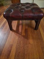 Chesterfield Poef, Huis en Inrichting, Banken | Voetenbanken en Poefen, Ophalen, Gebruikt, Vierkant, Hout