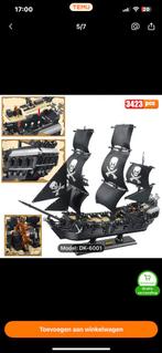 Black Pearl Piratenschip - 3423 Blokken, Ophalen, Nieuw, Overige merken