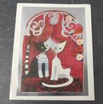 Rosina Wachtmeister print Les Deux Amis kattenprent poes, Huis en Inrichting, Woonaccessoires | Schilderijen, Tekeningen en Foto's