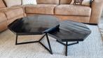By Boo Salontafels hexagon, set van 2 - Glanzend Zwart, Huis en Inrichting, Tafels | Salontafels, Ophalen, 50 tot 100 cm, Overige materialen