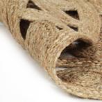 Vloerkleed handgemaakt gevlochten jute GRATIS BEZORGD!, Verzenden, Nieuw, Beige, Rond