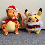 Pikachu  en Charizard Kerst Pluche knuffel, Ophalen of Verzenden, Nieuw, Overige typen