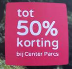 CENTERPARCS nu tot 50% KORTING (ook voorjaarsvakantie), Tickets en Kaartjes, Drie personen of meer, Kortingsbon, Bungalowpark