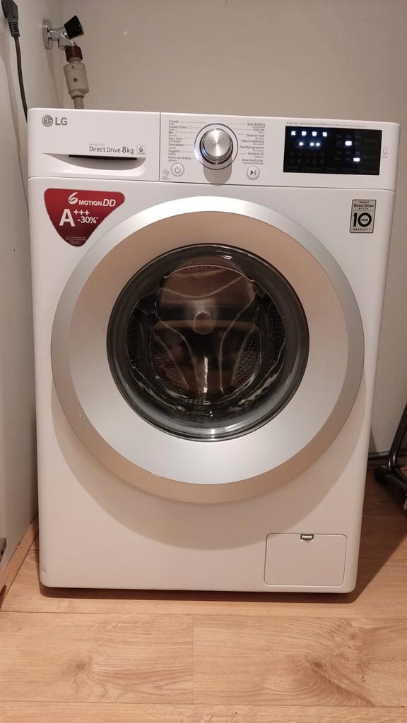 LG Wasmachine 8kg - Nog Garantie!, Witgoed en Apparatuur, Wasmachines, Gebruikt, Voorlader, 8 tot 10 kg, 85 tot 90 cm, 1200 tot 1600 toeren