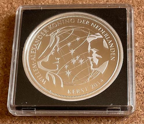 Penning - Koning Willem Alexander KERST 2014, Postzegels en Munten, Penningen en Medailles, Overige materialen, Nederland, Ophalen of Verzenden