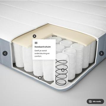Ikea Neiden Bedframe + Matras 140x200cm - afbeelding 4