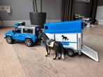 Bruder 2588 Land Rover Politie met Paardentrailer, Ophalen, Zo goed als nieuw