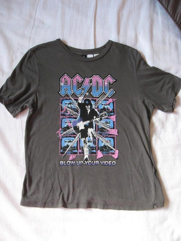 Divided T-Shirt ACDC - Blow Up Your Video, Kleding | Heren, T-shirts, Gedragen, Overige maten, Grijs, Ophalen of Verzenden
