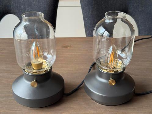 2x Ikea TÄRNABY tafellamp zwart, Huis en Inrichting, Lampen | Tafellampen, Zo goed als nieuw, Minder dan 50 cm, Ophalen of Verzenden