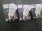 Philips Hue e27 White and Color Ambiance 3x, Ophalen of Verzenden, Zo goed als nieuw, E27 (groot), Led-lamp