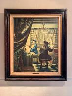 Johannes Vermeer Schilderij Reproductie The Art of Painting, Antiek en Kunst, Ophalen