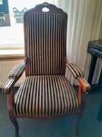 Mahoniekleur opastoel fauteuil, Huis en Inrichting, Ophalen, Zo goed als nieuw
