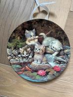 Bradex Wandbord Kittens bij Vijver Porselein, Ophalen of Verzenden