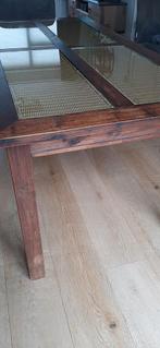 Mooie eettafel, Ophalen, 50 tot 100 cm, Zo goed als nieuw, Rechthoekig