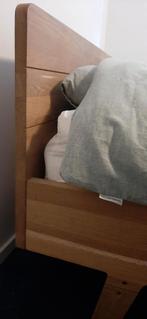 Mooi Swiss Sense bed van massief eikenhout, Huis en Inrichting, Slaapkamer | Bedden, Ophalen, Bruin, Tweepersoons, 140 cm