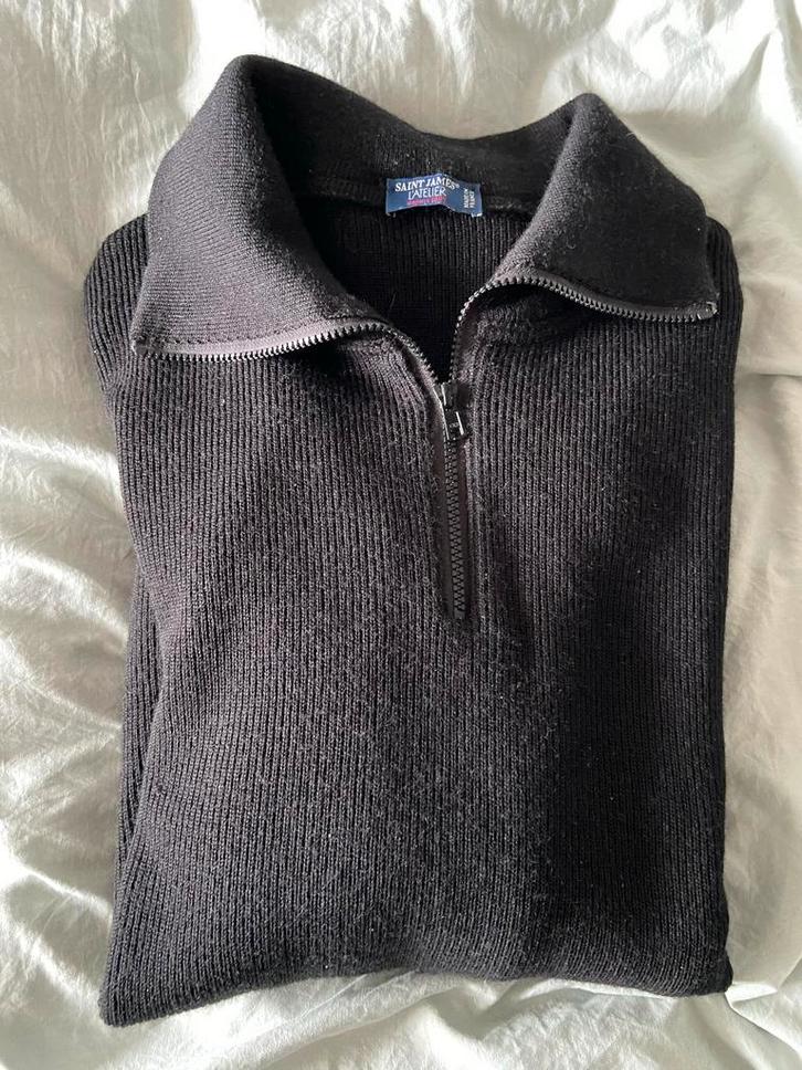 Saint James Trui - Zwart - XXL - Als Nieuw, Kleding | Heren, Truien en Vesten, Zo goed als nieuw, Overige maten, Zwart, Ophalen