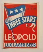 Oud etiket,leopold, Verzenden, Gebruikt