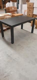 4x woood eettafel sergo 150x85 blacknight 50 euro per stuk, Ophalen, Zo goed als nieuw, Vijf personen of meer, Rond