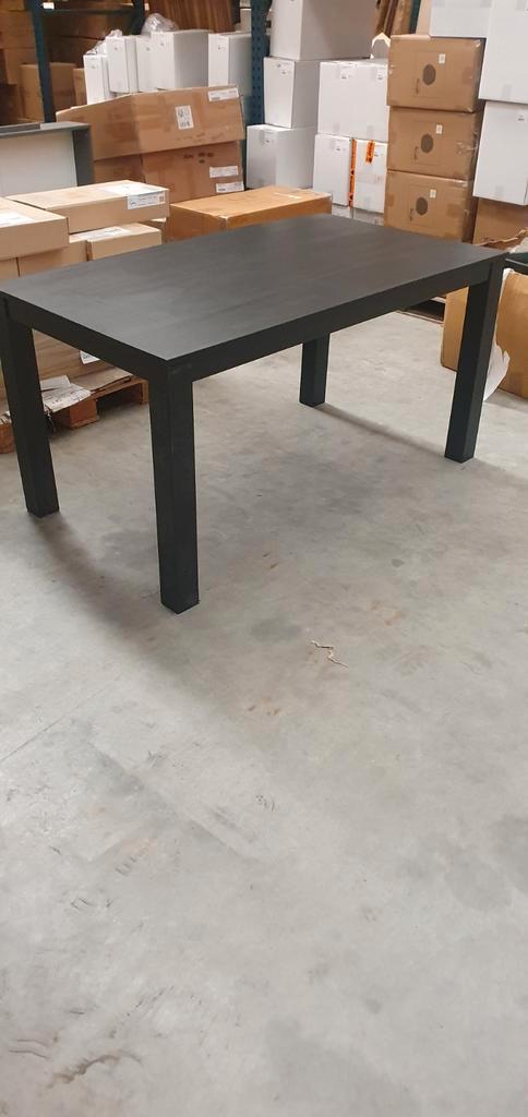 4x woood eettafel sergo 150x85 blacknight 50 euro per stuk, Huis en Inrichting, Tafels | Eettafels, Zo goed als nieuw, Vijf personen of meer