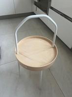 bijzettafel  ikea, Minder dan 55 cm, Rond, Zo goed als nieuw, Hout