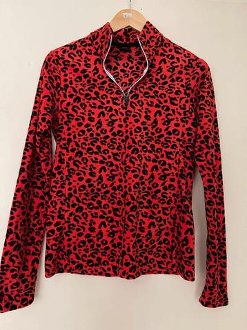 Brunotti Fleece Trui - Rood/Zwart - Maat 36 . Nieuw. beschikbaar voor biedingen