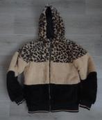 We fashion reversible winterjas panterprint zwart 158 164, Meisje, Ophalen of Verzenden, Zo goed als nieuw, WE Fashion