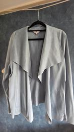 IJsblauw Jasje Imitatieleer Maat 48, Kleding | Dames, Blauw, Maat 46/48 (XL) of groter, Ophalen of Verzenden, Zo goed als nieuw