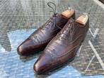 Santoni veterschoen model 7722 maat 9,5 UK/EU 43,5 gedragen, Bruin, Ophalen of Verzenden, Santoni, Gedragen