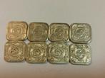 Unieke Set Stuivers - Vierkante Stuivers, Postzegels en Munten, Ophalen of Verzenden, Koningin Juliana, 5 cent, Setje