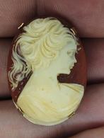 prachtige zeldzame oude broche camee, Sieraden, Tassen en Uiterlijk, Broches, Ophalen of Verzenden, Zo goed als nieuw, Overige materialen