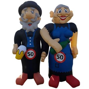 Opblaasbare Sarah en Abraham tot 3,40 meter hoog beschikbaar voor biedingen