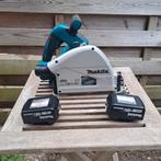 Makita invalzaag accu 36 v , 3x accu,  2 x rail, dubbel lade, Invalzaag, Ophalen of Verzenden, Zo goed als nieuw, Makita
