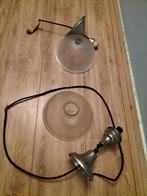 Hanglampen vintage/retro 2x (Glazen lampenkap), Minder dan 50 cm, Gebruikt, Glas, Ophalen