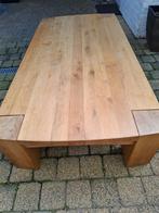 Massief eiken salontafel, Ophalen, Licht eiken massief, Eikenhout, 50 tot 100 cm