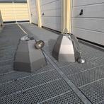 Industriële Hanglampen Set van 2, Huis en Inrichting, Lampen | Hanglampen, Gebruikt, Ophalen of Verzenden, Metaal, Minder dan 50 cm