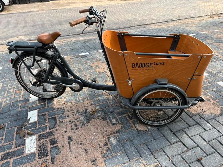 Babboe Curve-E, Fietsen en Brommers, Fietsen | Bakfietsen, Gebruikt, 4 kinderen of meer, Ophalen