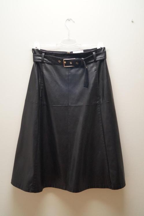 PATRIZIA PEPE Faux Leren Rok Maat 40, Kleding | Dames, Rokken, Zo goed als nieuw, Maat 38/40 (M), Zwart, Onder de knie, Verzenden
