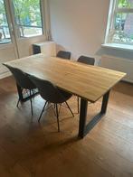 Eettafel set (Houte tafel + stoelen), Huis en Inrichting, Ophalen, Gebruikt